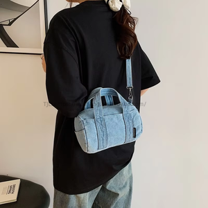 Design Women's New Style Fashion Denim <b>Handbag</b> With Zipper Closure <b>Small</b> Size All-Match Casual Shoulder/Crossbody Bag Tanjing - Product Image 3