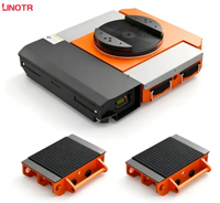 Chariot de manutention électrique 20T 30T à batterie, robuste, avec télécommande - Vente chaude
