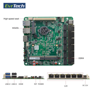 Intel Gen 10th 5205U servidor de red <span class=keywords><strong>Ram</strong></span> <span class=keywords><strong>Ddr4</strong></span> Msata Win 10 Linux 6 Lan Industrial Nano Mini Itx Pfsense Firewall placa base - Product Image 5