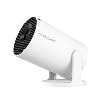 Proyector HY300 Pro 2025, el Más Vendido, 720P, 290 ANSI, 8K, WiFi 6, BT5.4, Corrección Trapezoidal Automática, Ultraligero, Android 14 Integrado
