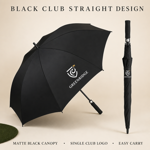 Wholesale Custom Logo <b>Large</b> Automatic Business Sunshade <b>Umbrella</b> 8K Ribs Black Rubber Straight Handle Iron Tube 120cm Golf Gifts - Product Image 5