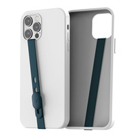 YDS Sangle de maintien en silicone pour téléphone avec boucle et support de doigt, rangement de câble