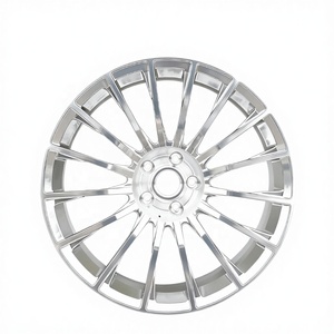 Nuove Ruote in Lega di Alluminio Forgiato HZR <span class=keywords><strong>Classe</strong></span> <span class=keywords><strong>S</strong></span> S65 20x8.5J/20x9.5J Et39 a Cinque Razze Finitura Argento per Mercedes <span class=keywords><strong>Classe</strong></span> E Garanzia 1 Anno - Product Image 2