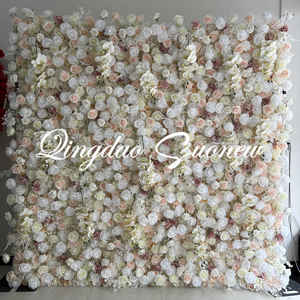 Décoration de mariage SN-D162 péage bébé souffle tissu fleur artificielle mur forêt spécial en forme de fleur mur - Product Image 5