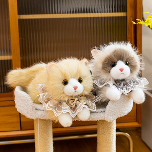 <b>Plush</b> <b>Cat</b> Toy With Meow Sound Pillow Doll Sleep Companion For Kids Party Gift - Product Image 3