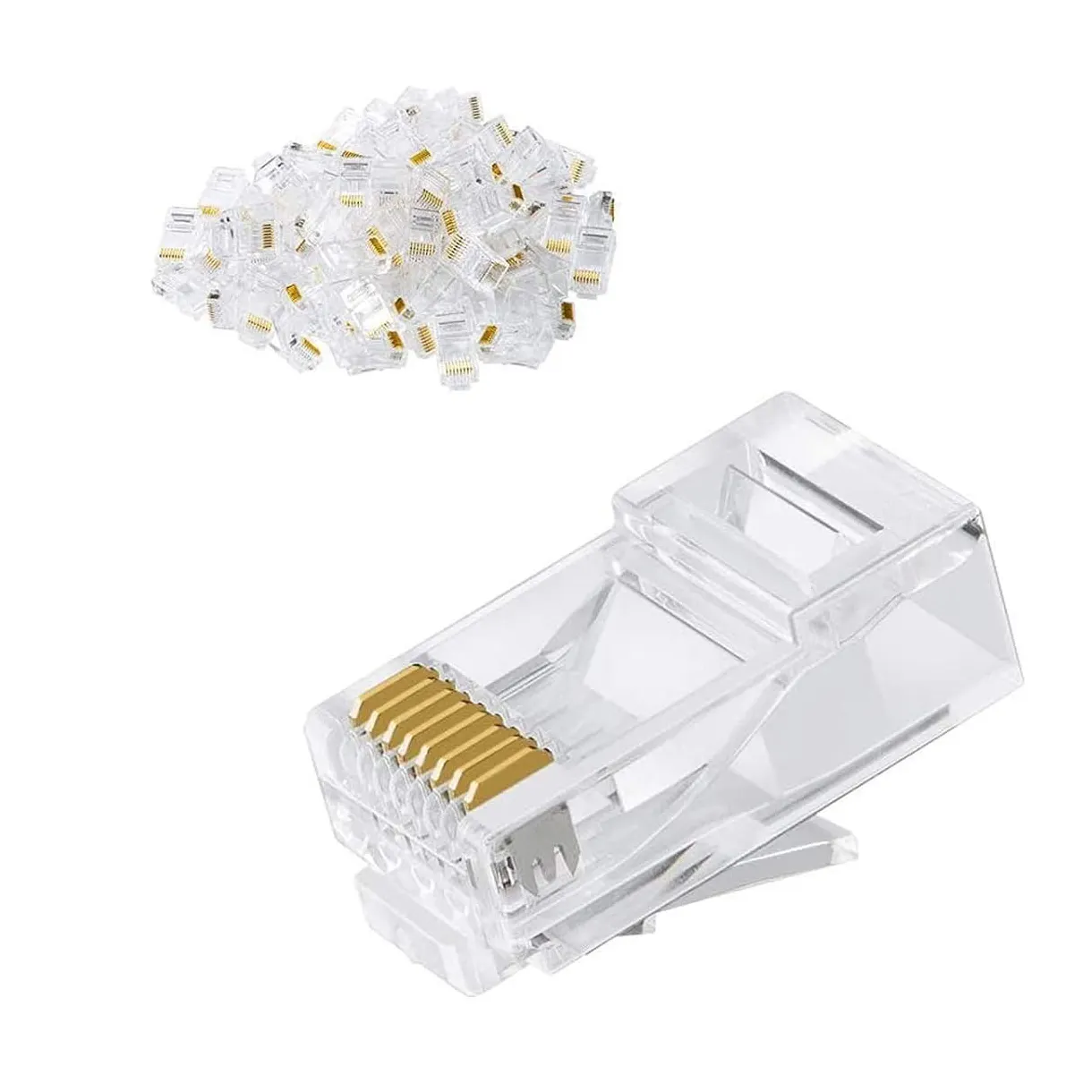 Rete RJ 45 presa Cat 6 Conector spina modulare Ethernet 8pin maschio a 8 p8c UTP Cat6 RJ45 connettore