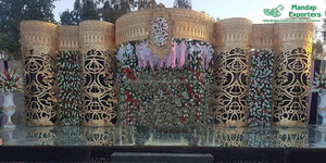 Latest Elegant White Theme Wedding Stage Decor Calgary for <b>Engagement</b> Ceremonies Reception Stage Decor Wedding <b>Decorations</b> Fiji - Product Image 5