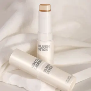 Hot selling color changing blush stick organic makeup 2 in 1 blush lipstick