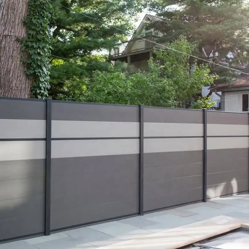 Privacy fencing house decorative wood plastic composite panel wpc fence