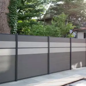 Privacy Fencing House Decorative Wood Plastic Composite Panel Wpc Fence