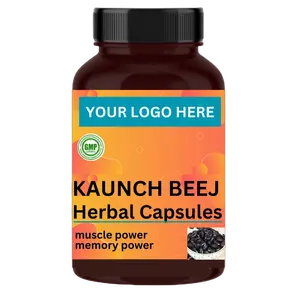 Kaunch Beej Herbal Capsules: Boost Libido & Stamina Mucuna pruriens capsules Customization available, Private labeling