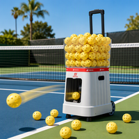 Machine de service de pickleball pliable C6 AI intelligente, lanceur de balles automatique, machine d'entraînement individuel pour la pratique du pickleball