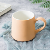 Logo personnalisé porcelaine lait cappuccino tasse de café en céramique en gros mat réutilisable dépoli tasse à café en céramique