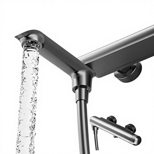 BULK 2025 Nuevo Set de Ducha Portátil de Cobre Montado en Pared para el Festival de Medio Otoño, Económico, sin Rociador Superior, con Rociador de Cintura y Potenciador de Flujo - Product Image 1