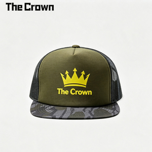 Casquette Trucker Personnalisée de Haute Qualité Imprimée, Visière Plate, Avant en Mousse, Dos en Maille, Vert Olive, Logo Imprimé, 5 Panneaux – Vente en Gros - Product Image 2
