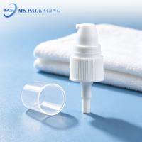 Pompe de distribution en plastique à couvercle complet 18/410 20/410 24/410 pour pompe à crème cosmétique avec bouchon à bec pour bouteilles et tubes