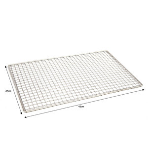 Vòng hình vuông thép không gỉ <span class=keywords><strong>crimped</strong></span> dệt BBQ nướng thịt nướng dây lưới - Product Image 2