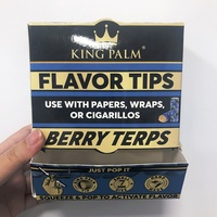 Boîte de présentation de comptoir en carton kraft personnalisée pour distributeur de papier, emballage de cigares et embouts en papier