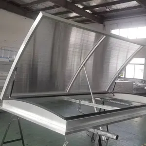 Manufacturers Supply Circular Automatic Aluminum Alloy Roof Sun Panel Skylight Window Arched Single Flap Skylights