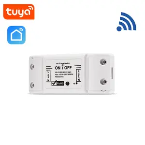 10A 2200W Smart WiFi Light Switch Universal APP Remote Control Breaker DIY Mini Module Switch with Amazon Alexa & Google Home