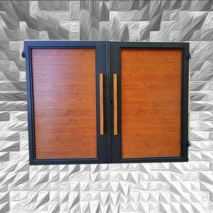 見栄えの良い黒色のアルミニウム製自動スイング＆スライド式門扉（屋外入口・外観デザイン用） - Product Image 5