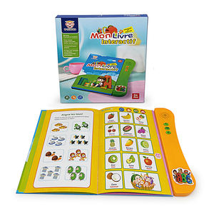 Libro Educativo de Juguete <span class=keywords><strong>para</strong></span> Niños, Libro Eléctrico, Máquina de Aprendizaje de Educación Temprana, Libro de Audio, Aprendizaje de Inglés y Francés - Product Image 3