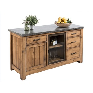 Buffet en bois massif de haute qualité avec 3 portes et 3 tiroirs - Product Image 2