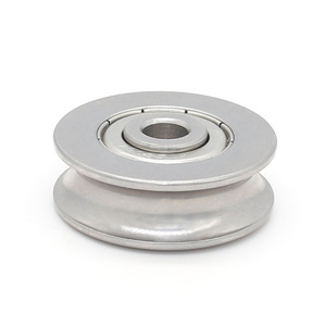 Fournisseur de rouleaux métalliques non standard S608ZZ concaves en forme de U, roulements à rouleaux cylindriques, suspension de câble métallique - Product Image 4