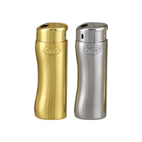 Vente en gros sur mesure MK Briquet métal cigarette or Briquet butane double flamme Métal torche Turbo direct