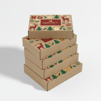 Boîte alimentaire de boulangerie pour retail Boîte d'emballage robuste à rabat avec couvercle à insertion et fond plat