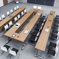 Table d'étude de réunion pliable mobile multifonctionnelle personnalisée en gros de la meilleure qualité en usine