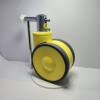 Roues pivotantes robustes en TPU de 5 pouces (125 mm) avec cadre en aluminium, bande de roulement dure, frein latéral à pédale pour lits d'hôpital, médical