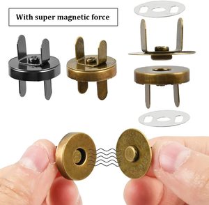 Custom Metal <strong>Badge</strong> 14-18MM Magnet <strong>Button</strong> Wallet Craft Handbag Purse Fasteners Bags Parts Accessories Metal Shank <strong>Button</strong> - Product Image 1