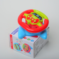 Volant de simulation musical et lumineux en ABS pour enfants, jouet éducatif pour l'apprentissage précoce, cadeau à piles pour tous les âges
