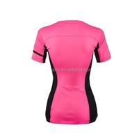 Chemise d'équitation en jersey rose M125 Custom Made High Quality Sport Fashion pour femmes Outdoor