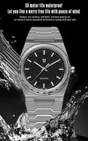 Nouvelle montre à quartz pour homme PAGANI Design 2025, 37 mm, VJ21, saphir, acier inoxydable, étanche, montres-bracelets, Reloj Hombre, verre PDYS020