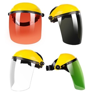 Vente en gros Soudeurs anti-impact réutilisables pour le ponçage Soudure Transparent Clair Bouclier facial Demi-acrylique Bouclier de protection pour casque - Product Image 2