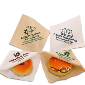 Bolsas de Papel Triangulares Personalizadas, Resistentes, Portátiles, a Prueba de Fugas y Aceite, para Sándwiches, Donas, Fiestas, Picnics, Panaderías y Comida para Llevar - Product Image 1