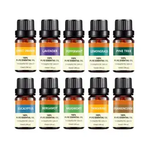 OEM 100% natural orgânico óleo essencial (novo) fabricante 6 Premium Grade fragrância massagem óleo essencial conjuntos