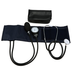 Estetoscopio Pediátrico de Doble Cabeza Clásico III Profesional para Médico, Brazalete de Algodón, Tubos Dobles de PVC, Negro, MEDEASE, Aneróide - Product Image 1