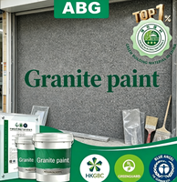 Revêtement en granit flexible à faible odeur avec effet pierre imitation, revêtement mural en granit liquide pour les nouvelles façades de bâtiments résidentiels