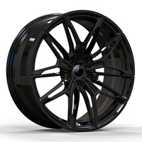 Jantes forgées en aluminium 6061-T6 5x112 5x120 Noir brillant 19 20 pouces Jantes en alliage forgées monobloc pour BMW F10 G20 F30 F20 E36
