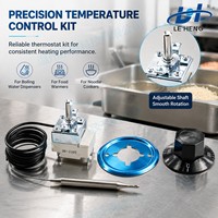 Thermostat mécanique WHD-FC 110 degrés avec écrou étanche et capteur capillaire pour chauffe-eau à fond rouge