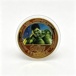 Moneda del Equipo de Héroes de Blockbuster 2026: Cinco Diseños de Campeones de Películas, Chapada en Oro sobre Hierro con Estuche - Product Image 4