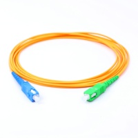 Cable de Fibra Óptica Monomodo Simplex SC APC OEM ODM, Cable de Conexión SC a SC, Cable de Fibra Óptica de 3mm 9/125, 2M 5M