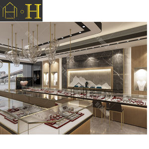 Toko Furnitur Pameran Desain Furnitur Showroom Perhiasan Vitrine <span class=keywords><strong>Display</strong></span> Kaca - Product Image 2