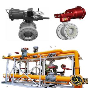 Natural Gas <b>Valve</b> Skid Masoneilan 36005 Series <b>Control</b> Ball <b>Valve</b> with 31 Actuators SVI II Positioner 78-40 Voltage Regulator - Product Image 2