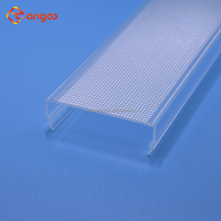 50mm PMMA/acrylique micro prismatique lumière diffuseur couverture transparent linéaire gaufrage abat-jour anti éblouissement UGR<19 profil en plastique
