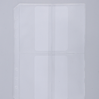 A5 A6 pochettes en plastique Pvc planificateur de Budget imperméable à l'eau sac de dossier à fermeture éclair transparente 6 anneaux porte-feuille lâche poche de reliure
