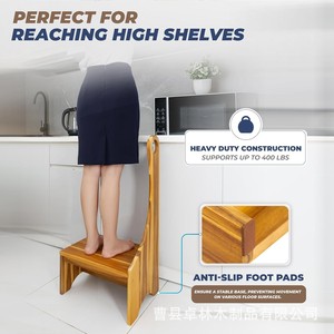 Cross-border wooden children's <b>stool</b>, footstool, step <b>stool</b>, step <b>stool</b>, <b>bathroom</b> sink, stair <b>stool</b>, children's washbasin <b>stool</b> - Product Image 3